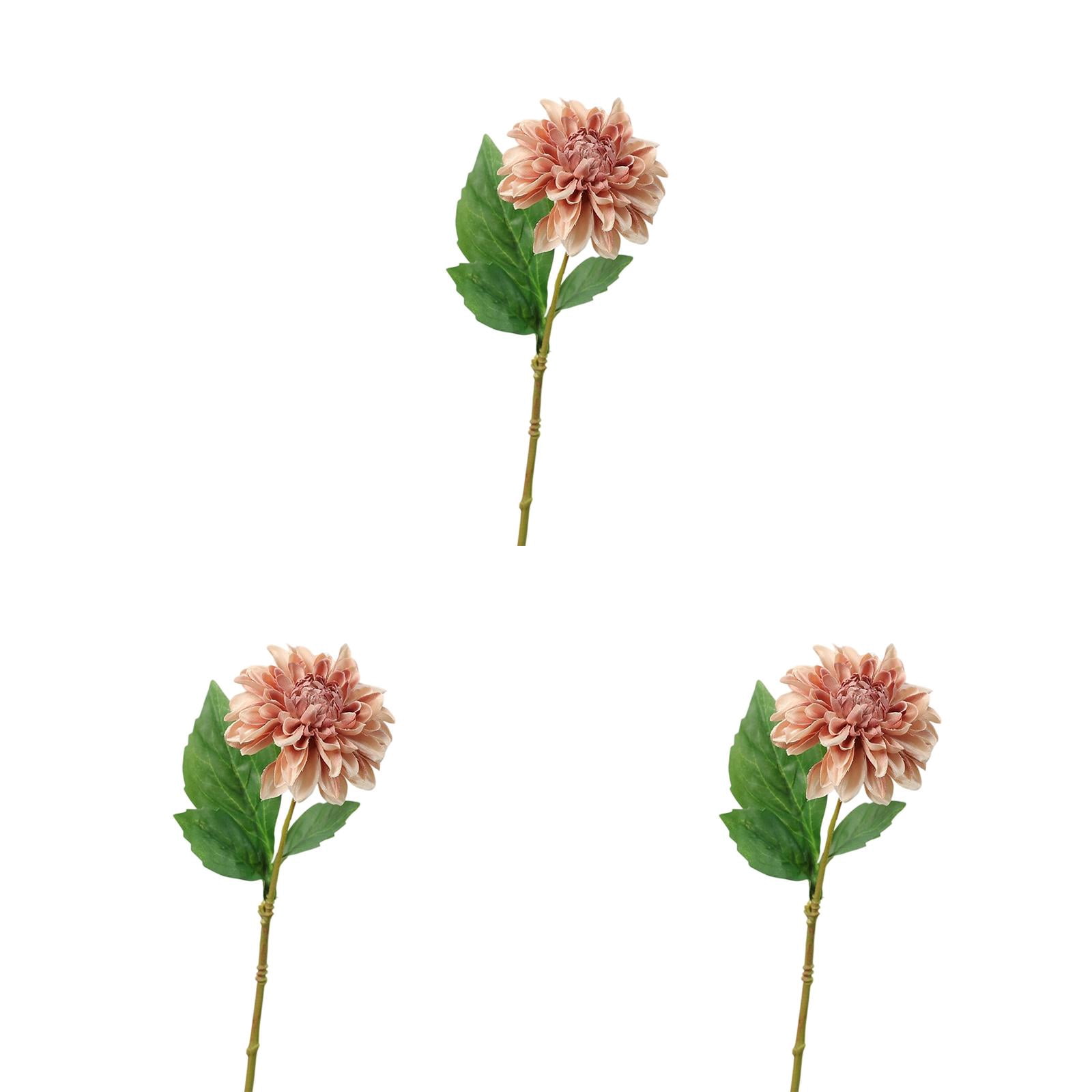 12/6 ダリア様 1-6PC Artificial Real Touch Dahlias Flowers 12.6