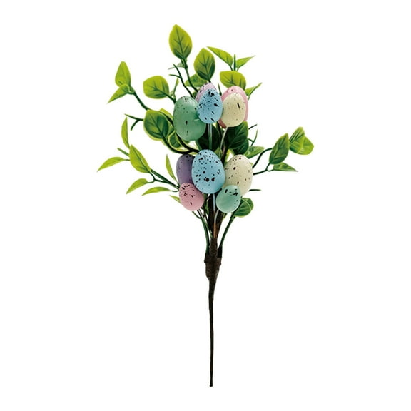 Artificial Easter Egg Picks - 12.5 Inch Easter Egg Tree Branches, Spring Floral Picks for DIY Wreath, Flower Arrangement, and Party Decorations