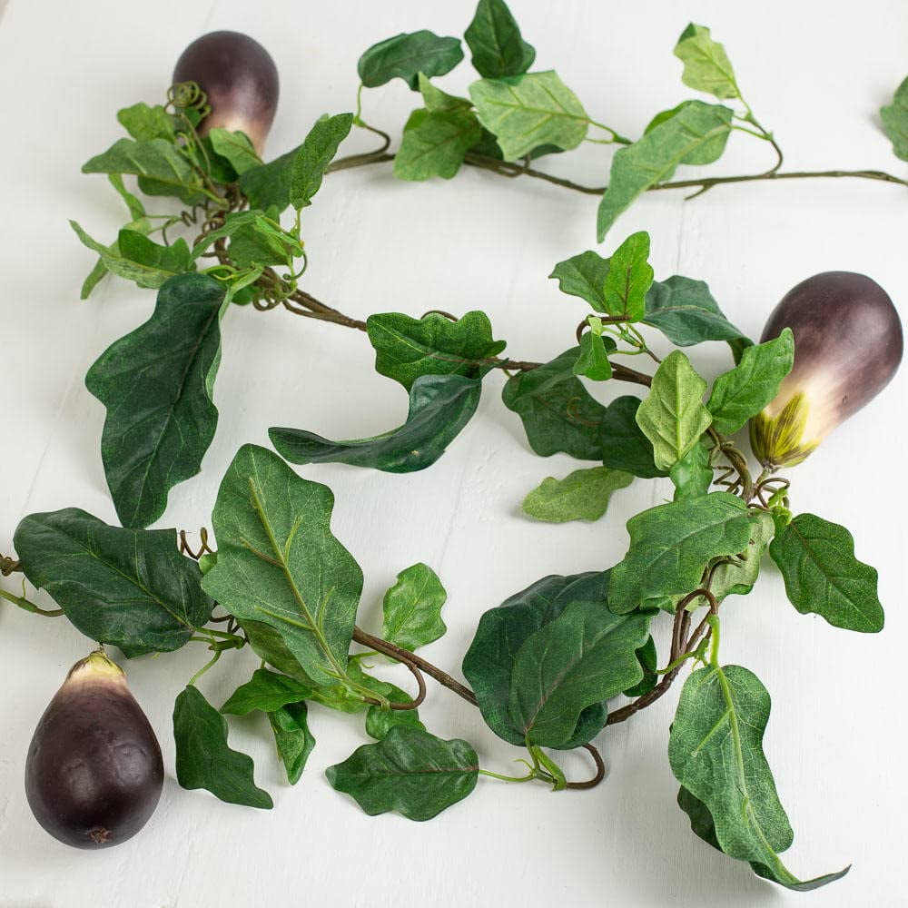 Artificial Eggplant For Summer Arrangements And Displays