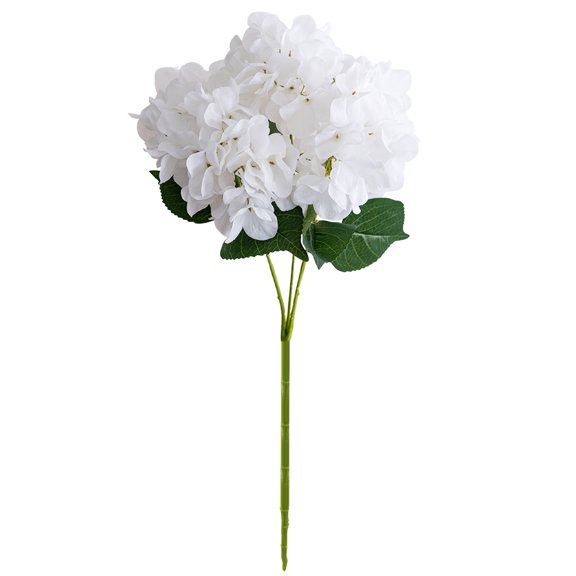Artificial Embroidered Hydrangea-Like Flowers Bouquet 17.7X9.8In, Faux Silk Floral Arrangement for Home Table Decor, Wedding Centerpiece, teen Welcome, Birthday Party , A Single Artificial Flower