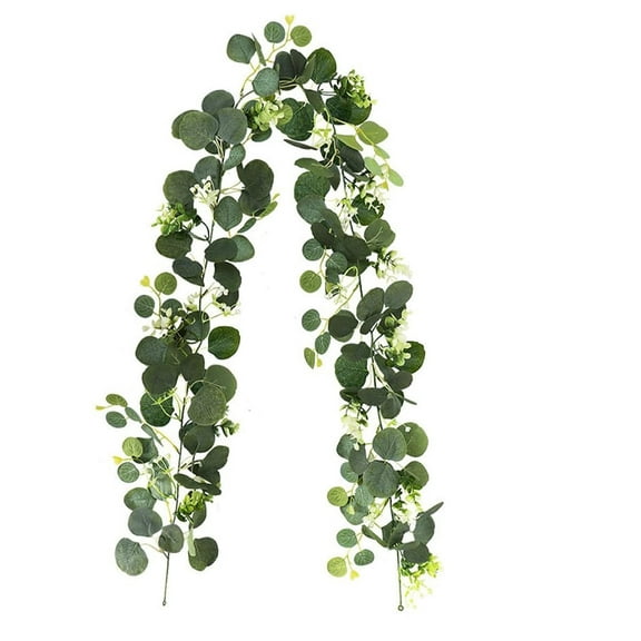 Artificial Eucalyptus Garland, 180cm Greenery Garland Artificial Eucalyptus Leaves Garland, Eucalyptus Garland Vine Artificial, for Wedding Arch Home Table Backdrop Indoor Outdoor Decor