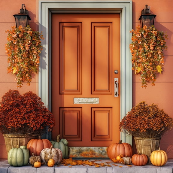 Artificial Eucalyptus Garland 29.5 Inch Fake Hanging Vine with Stems Faux Rattan Circle Decor Flexible Bendable Waterproof Plastic Greenery for Indoor Outdoor Wall Wedding Party Home