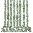 thumbnail image 1 of Artificial Eucalyptus Garland, Green, 8 Pack, Faux Hanging Plants, 6 Feet Each, 1 of 7
