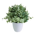thumbnail image 1 of Artificial Eucalyptus Potted Plant, Three-Stem Faux Greenery for Home and Office Decor, Weather-Resistant Desktop Accent, Perfect Dorm Room Gift for Shelf or Windowsill, 1 of 6