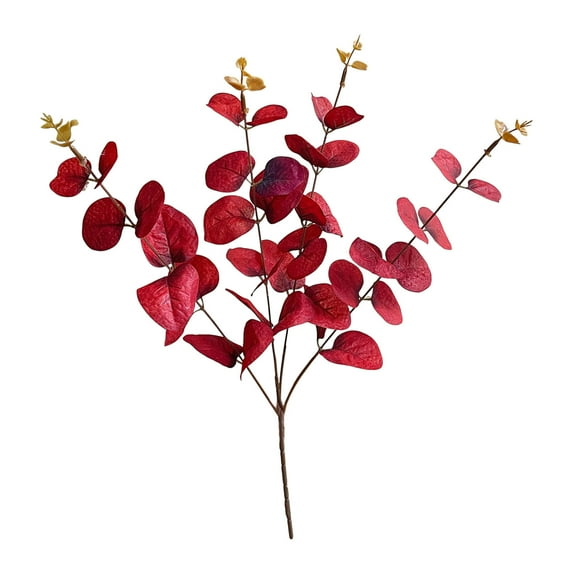 Artificial Eucalyptus Stem – 13.4in Faux Branch for Wedding, Table Centerpiece, Indoor Decor, and Garland Arrangements