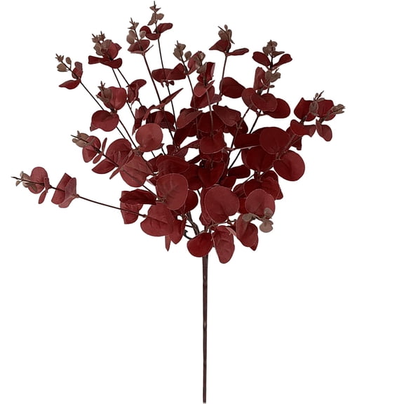 Artificial Eucalyptus Stems - Fake Eucalyptus Leaves Stems, Plastic Grey Green Touch Leaf Branches for Home Office Flowers Bouquet Centerpiece Wedding Decoration