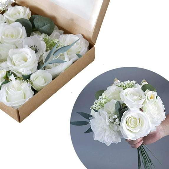 Artificial Eucalyptus Stems Leaves Babys Breath Bouquet- 20pcs Gypsophila Artificial Flowers and Faux Greenery Eucalyptuses for Vase Centerpiece Wedding Home Decor