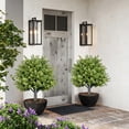 thumbnail image 1 of Artificial Eucalyptus Topiary Tree - Faux Greenery Stake for Outdoor Patio & Garden Landscaping, 1 of 7