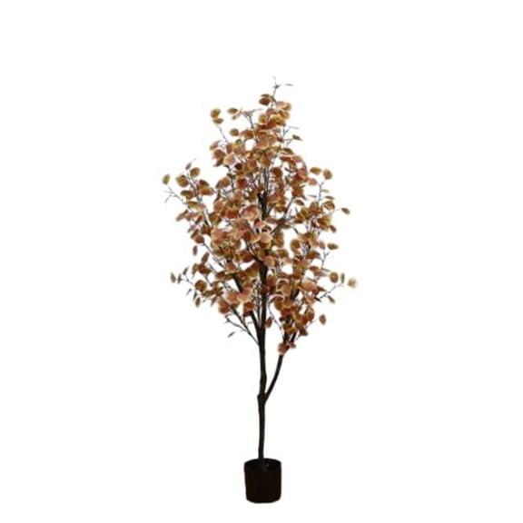 Artificial Eucalyptus Tree, Fake Plant In Pot For Home Office Decor, Realistic Thanksgiving Decor Artificial Fall Tree Leaves Decor,For Home Party Decoration