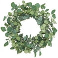 thumbnail image 1 of Artificial Eucalyptus Wreath - 20" Fake Green Leaves Eucalyptus Wreath with Seeds for Front Door, Wall, Window, Farmhouse Decoration, 1 of 5
