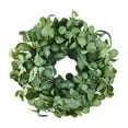 thumbnail image 1 of Artificial Eucalyptus Wreath 26 Inch - Greenery Front Door Wreath for Home Decor - Year Round Floral Wreath with Realistic Silk Leaves, 1 of 7