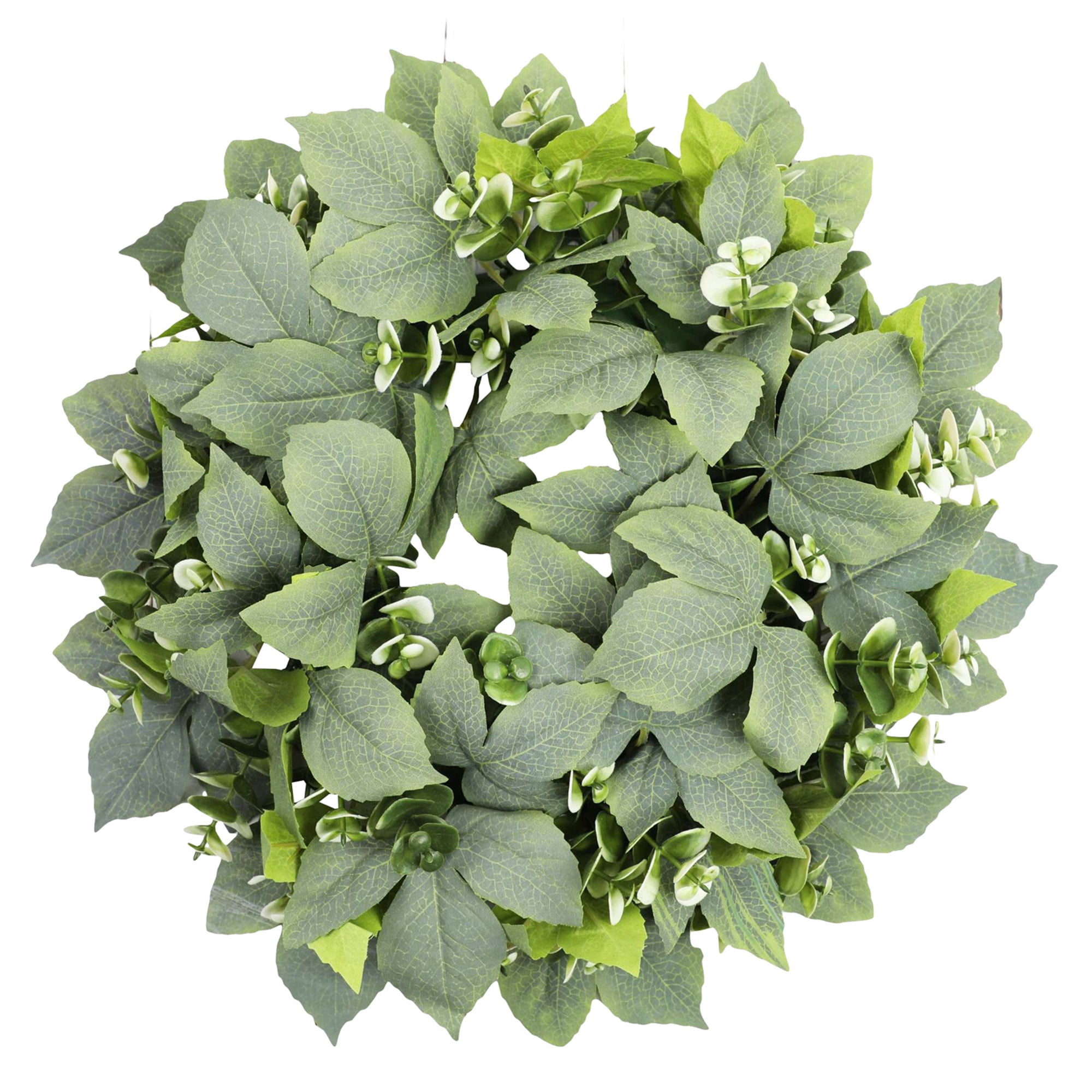 Artificial Eucalyptus Wreath for Front Door Spring Summer Fall Wreath ...