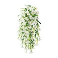 thumbnail image 1 of Artificial Fake Eucalyptus Morning Glory Hanging Flowers Plants for Outdoor Spring Summer Decoration, Faux Silk UV Resistant Realistic Morning Glory Trailing Vines for Home Porch Patio Balcony, 1 of 1
