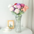 thumbnail image 1 of Artificial/Fake/Faux Flowers - Peony Pink 3PCS for Wedding, Home, Party, Restaurant, 1 of 4