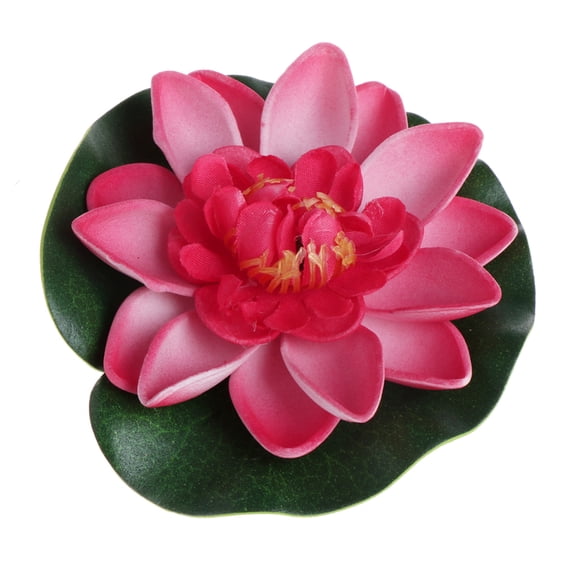 ✪ Artificial Fake Floating Flowers Lotus Water Lily Plants Garden Tank Pond Decor