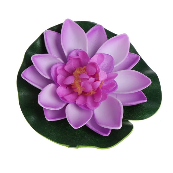 Artificial Fake Floating Flowers Lotus Water Lily Plants Garden for Tank Pond De