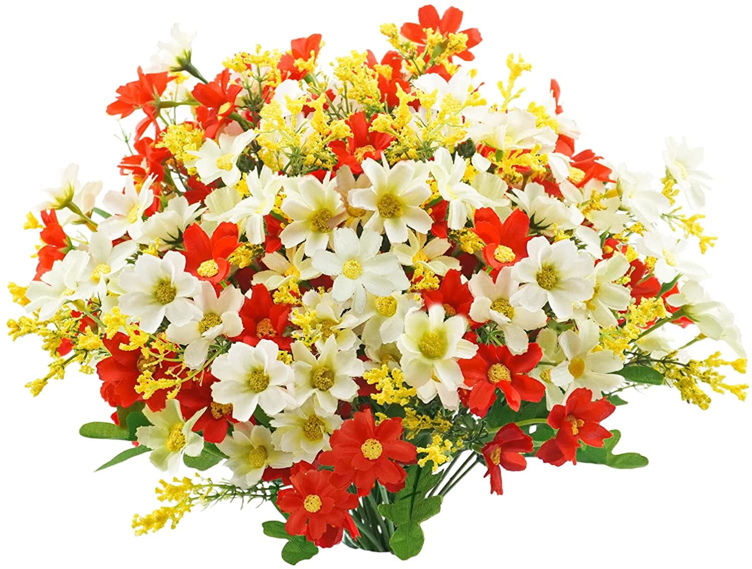 Artificial Fake Flowers Mums Flowers Outdoor UV Resistant No Fade