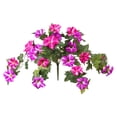 thumbnail image 1 of Artificial Fake Flowers Plants for Outdoor Decoration, 1PCS Faux Petunias Silk Flower UV Resistant No Fade for Home Outside Garden Balcony Yard Porch Realistic Indoor Decor,Hot Pink,25.5x15.7", 1 of 9