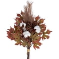 thumbnail image 1 of Artificial Fake Flowers Plants Silk Flower Arrangements Wedding Bouquets Decorations Plastic Floral Table Centerpieces for Home Kitchen Garden Party Décor (Autumn Brown), 1 of 13