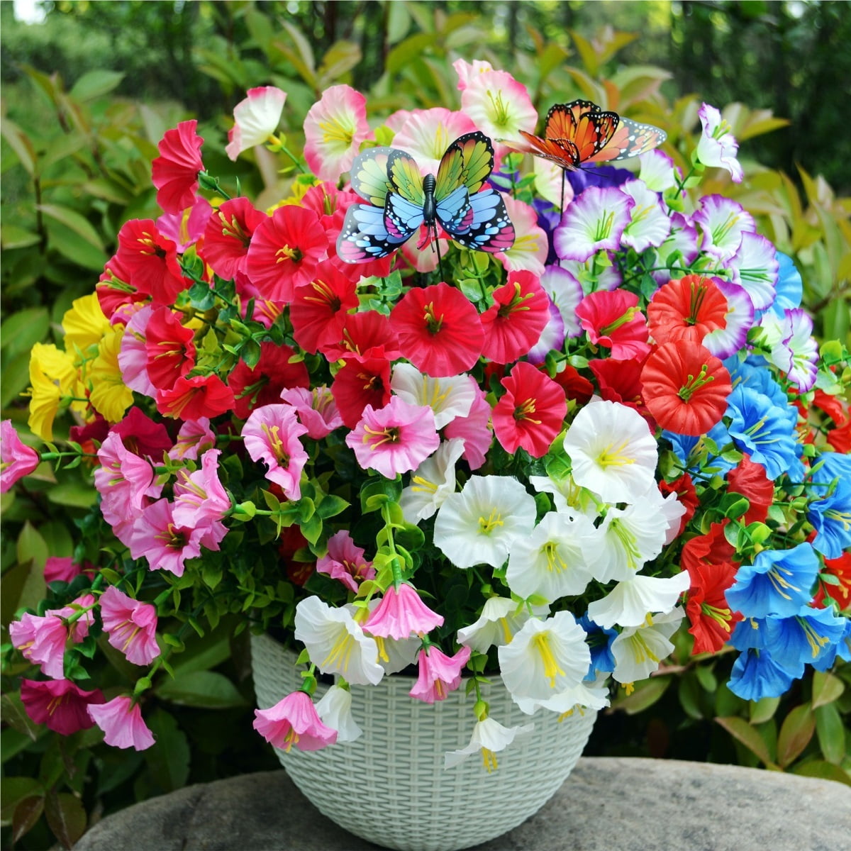 Artificial Fake Flowers,for Outdoor False Morning Glory ,for Home ...