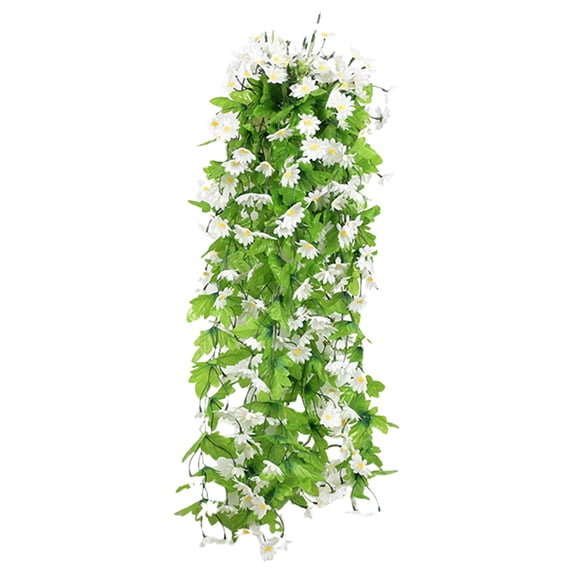 Artificial Fake Hanging Flowers Plants for Outdoor Spring Summer Decoration,Faux Silk Violet Uv Resistant Look Real Trailing Vines for Outside Home Planter Porch Patio Harlik