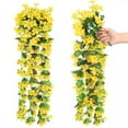 Artificial Fake Hanging Flowers Vine Plant Home Garden Decor Indoor