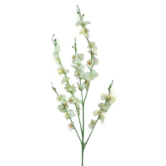 Artificial Fake Orchid Flowers Branches, Real Touch Fake Silk Orchid Stems Flowers for Home Office Wedding Party Decoration DIY Party Home Wedding Holiday Craft Decor