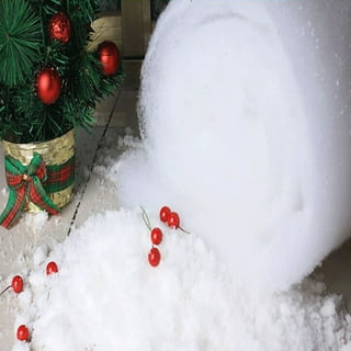 Artificial Snow 10 Ounces Fake Snow Flakes for Christmas Tree Decoration,  Village Displays - Sparkling White Dry Plastic Snowflakes for Holiday Decor  and Winter Displays 