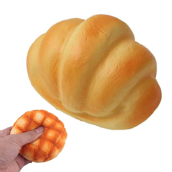 Artificial Fake Toast Bread, Slow Rising Ball Anxiety Relief Bread, Butter BreadsqueezeBall, Simulation Fake Food Stress Balls, Squish-y Cheese Ball for Adults & Workers