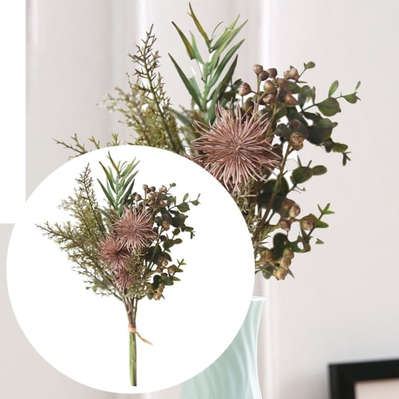 Artificial Fall Faux Floral Stems Plastic Autumn Greenery Arrangement For Front Door Fireplace Table Porch Indoor Outdoor Seasonal Home Decor