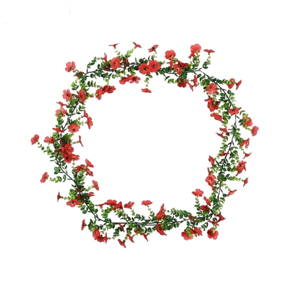 Artificial Fall Flower Vines For Thanksgiving Decorations 180Cm Long Simulated Violet Vines With 118 Flowers For Home Garden Parties Indoor And Outdoor Use