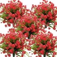 thumbnail image 1 of Artificial Fall Flowers, Fake Outdoor UV Resistant Autumn Plants for Home Kitchen Christmas Festival Thanksgiving Autumns Decoration(Fall Orange), 1 of 5