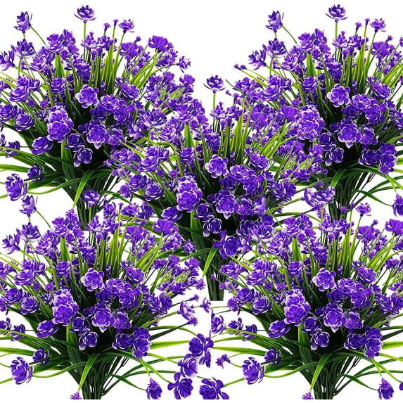 Artificial Fall Flowers, Fake Outdoor UV Resistant Autumn Plants for Home Kitchen Christmas Festival Thanksgiving Autumns Decoration(Fall Orange)