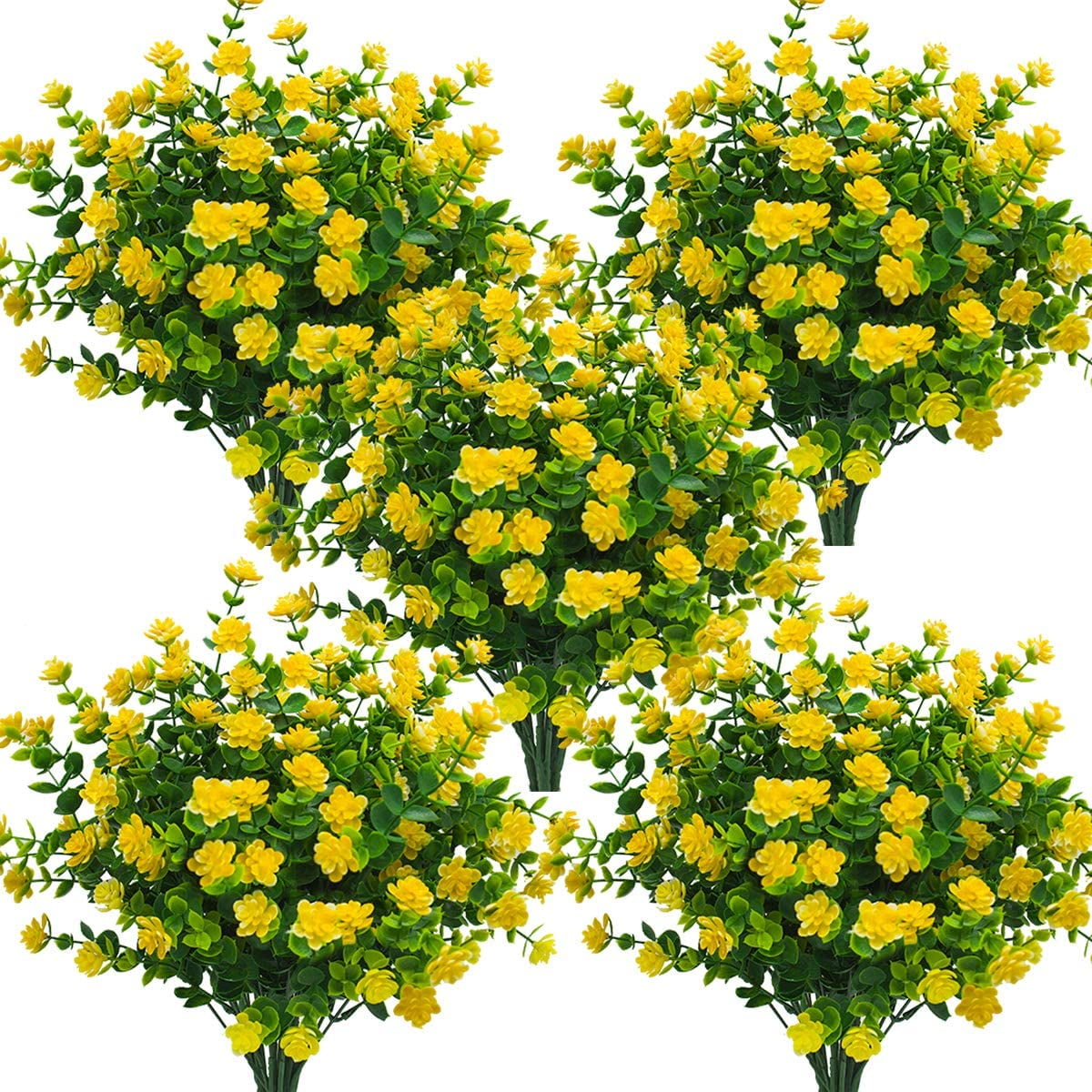 Artificial Fall Flowers, Fake Outdoor UV Resistant Autumn Plants for Home Kitchen Christmas Festival Thanksgiving Autumns Decoration(Fall Orange)