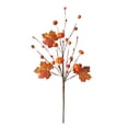thumbnail image 1 of Artificial Fall Flowers Maple Leaves Floral Picks with Artificial Maple Leaves Pumpkins Berries Stem for Harvest Wreath Thanksgiving Table Centerpiece Autumn Decoration 17 Inch, 1 of 6