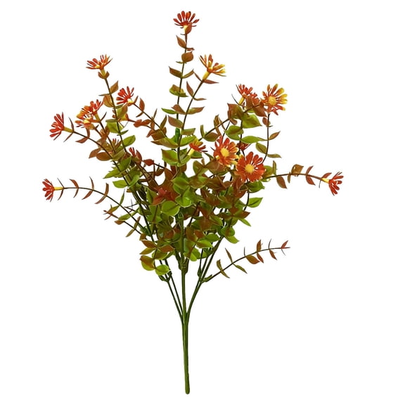 Artificial Fall Flowers, Ongmies Artificial Fall Wild Flowers – Realistic Autumn Decor for Home & Seasonal Arrangements, Faux Plastic Plant Greenery