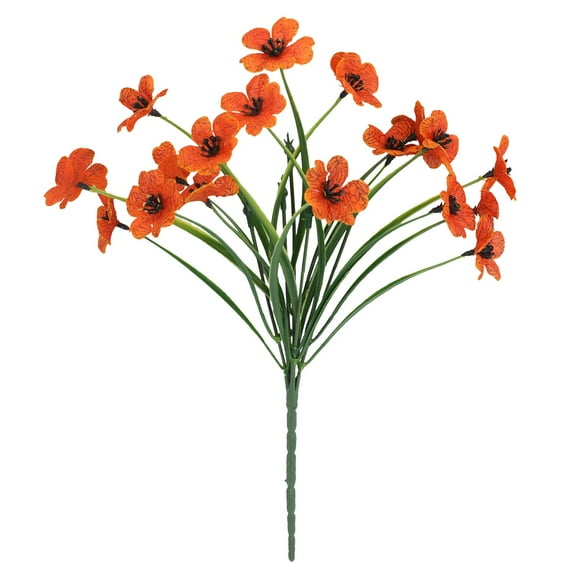 Artificial Fall Flowers Outdoor Bundles Plants No Fade Faux Plastic Greenery Garden Porch Patio Fall Home Decor