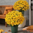 thumbnail image 1 of Artificial Fall Flowers Outdoors, 10 Bundles Autumn Fake Plants Faux Silk Plastic Flowers Fall Decorations for Home Indoor Outside Yard Garden Porch Patio Autumn Harvest Decor, Multicolor, 1 of 3