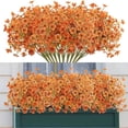 thumbnail image 1 of Artificial Fall Flowers Outdoors, 10 Bundles Autumn Faux Silk Flowers Fake Plants for Indoor Outside Yard Garden Porch Patio Autumn Thanksgiving Home Decor, 1 of 5