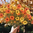thumbnail image 1 of Artificial Fall Flowers Outdoors, 25 Bundles Autumn Fake Silk Flowers Plants Faux Fall Decorations for Home Outside Yard Garden Porch Patio Decor, Multicolor, 1 of 8