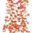 thumbnail image 1 of Artificial Fall Garland Maple Leaf Vine, 7.2ft Fake Hanging Vine Garland Autumn Foliage Garland for Home Wedding Fireplace Party Thanksgiving Decor-24PCS, 1 of 5