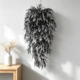 thumbnail image 1 of Artificial Fall Lavender Hanging Plants, 30 Inch, 1 Pcs Fake Fall Baskets, UV Resistant Plastic Greenery for Outdoor Home Room Front Porch Wedding Party Thanksgiving Day Indoor Decor (White), 1 of 7
