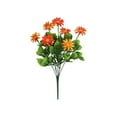thumbnail image 1 of Artificial Fall Mum Flowers for Outdoor, Waterproof Floral Arrangements, Fake Autumn Daisy Flowers for Front Door Patio Garden Yard Planter Home Decor, Orange, 1 of 7