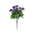 thumbnail image 1 of Artificial Fall Mum Flowers for Outdoor, Waterproof Floral Arrangements, Fake Autumn Daisy Flowers for Front Door Patio Garden Yard Planter Home Decor, Purple, 1 of 7