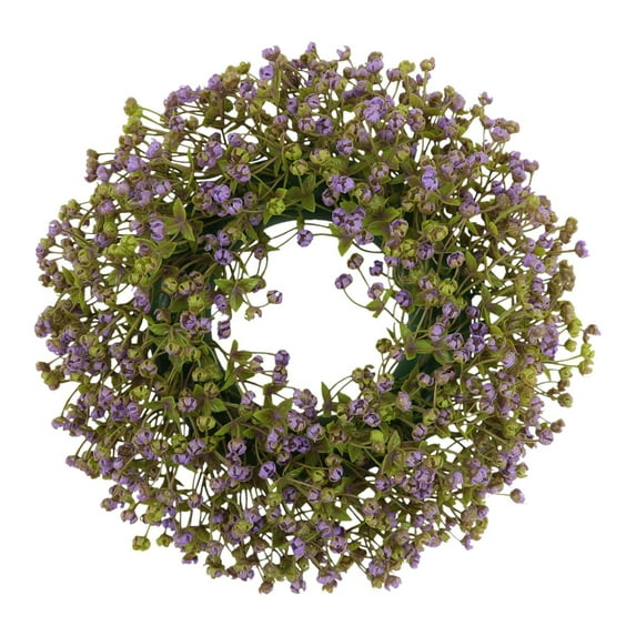 Artificial Fall Plant Flower Wreath, Ongmies Artificial Fall Wreath – Orange Forsythia Autumn Wreath for Front Door, Indoor & Outdoor Thanksgiving & Holiday Decor, Artificial Fall Wreath