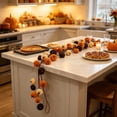 thumbnail image 1 of Artificial Fall Rattan Garland With Pumpkin 59 Inch, Polyester Plastic Foam Vines For Mantle Fireplace Thanksgiving Table Party, Autumn Harvest Holiday Home Decorations, 1 of 6