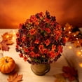 thumbnail image 1 of Artificial Fall Topiary Ball Stake 22 Inch, Detachable Ground Stake Floral Decor for Front Porch Garden Planter Pathway Indoor Outdoor Home Decor, 1PC,#B, 1 of 9