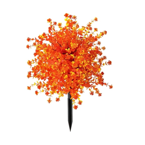 Artificial Fall Tree Garden Stake Weather‑Resistant Foliage Plant Stake Outdoor Lawn Yard Decor for Fall Garden