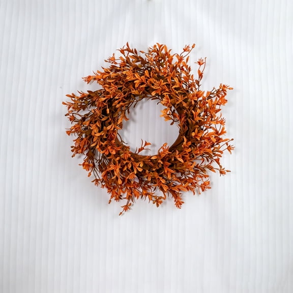 Artificial Fall Wreath for Front Door,Halloween Thanksgiving Decorative Wreath