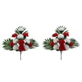 thumbnail image 1 of Artificial Fan Chrysanthemum Flowers, 2 Bundles Lifelike 12 Heads Silk Flowers for Cemetery Decor, Memorial Grave Arrangements, No Maintenance Tomb Decorations, 1 of 5